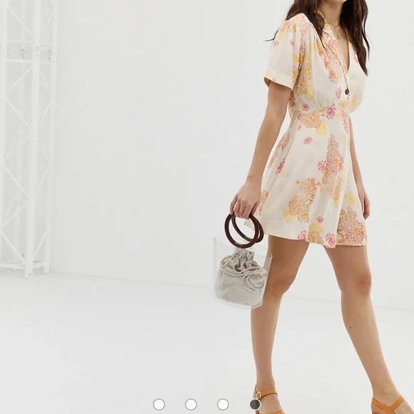 Free People Floral Mini Dress - Picture 3 of 6
